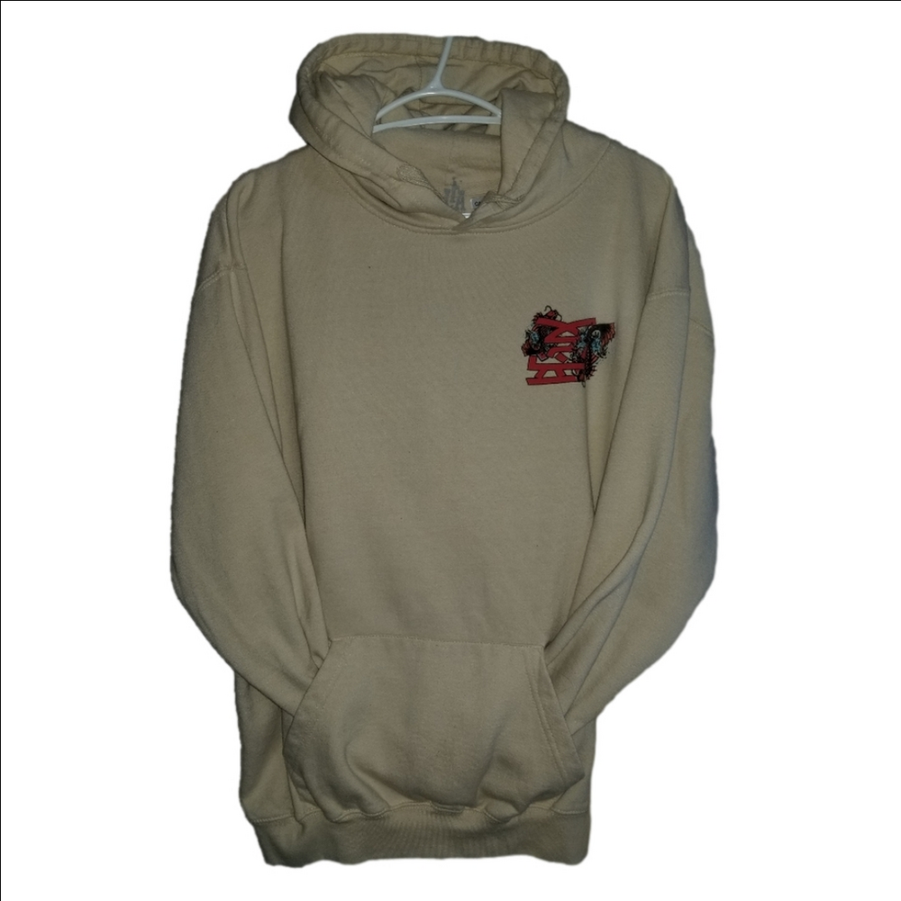 LA Franchise Luxe Athleisure Koi Fish Hoodie Full Back Graphic Size Large